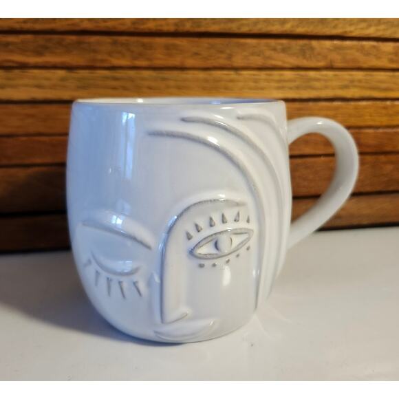 Starbucks 3D Winking Mermaid Tail Anniversary Siren Coffee Mug Cup Embossed 2013 - Picture 1 of 7